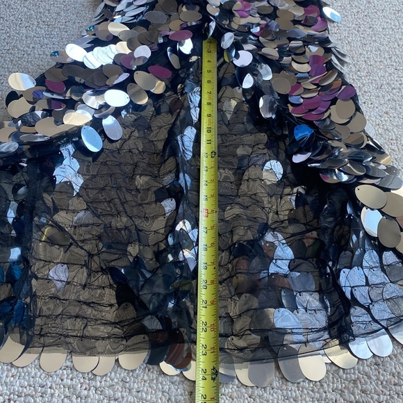 Milly Sequin Classic maxi skirt Milly Silver Paillette sparkle bling swiftie - Picture 9 of 14